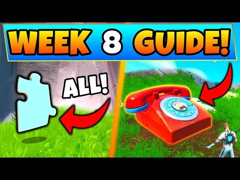 fortnite week 8 challenges jigsaw puzzle pieces dial durrr burger battle royale - fortnite week 8 challenges durr burger number