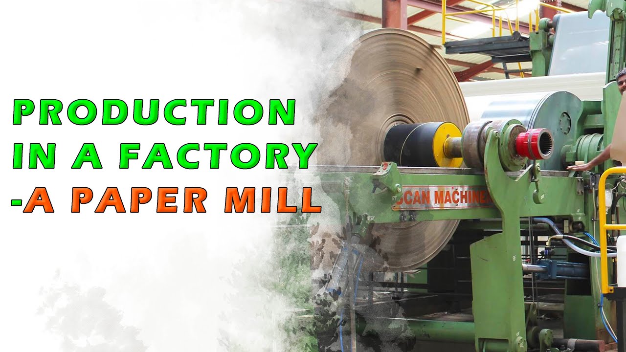 Production In A Factory A Paper Mill YouTube