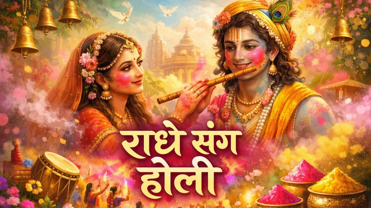 राधे संग होली | बरसाने में श्याम की रंग बरसे लीला 🌸 | Latest Holi Bhajan 2026