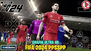 GAME FIFA 2024 PPSSPP Android Offline | EA FC 24 PPSSPP GRAFIK HD CAMERA PES 5