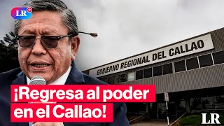 Urgente Ciro Castillo Volverá Al Gobierno Regional Tras Anularle Su Prisión Preventiva