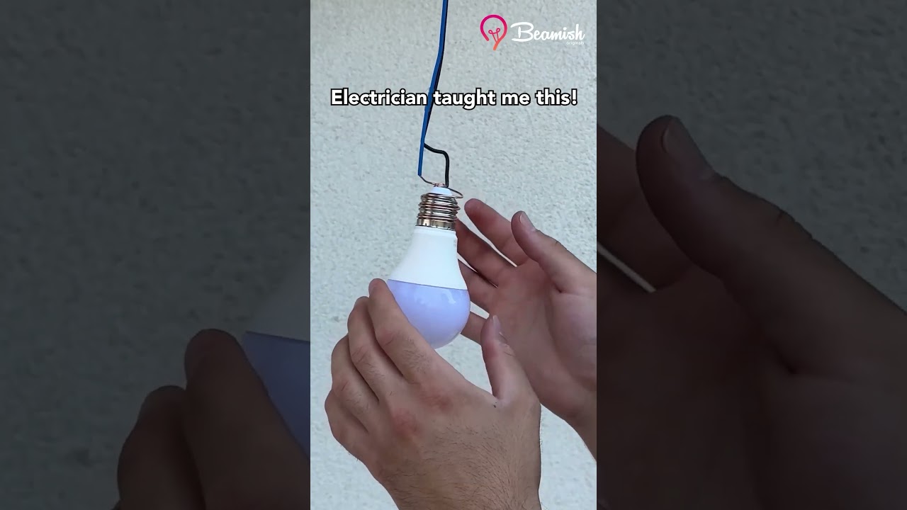 Clever trick to secure outdoor light bulbs 