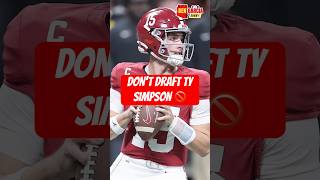 Drafting Ty Simpson Would Be A Disaster Move For The Arizona Cardinals 🗣️ #nfl #arizonacardinals