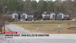 2 dead, including unborn child, 1 injured in Greenwood shooting