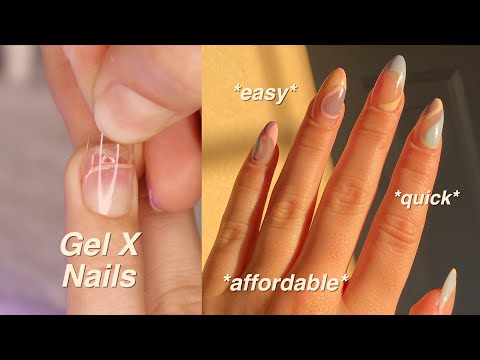 HOW TO DO GEL-X NAILS LIKE A PRO *EASY AND CHEAP*