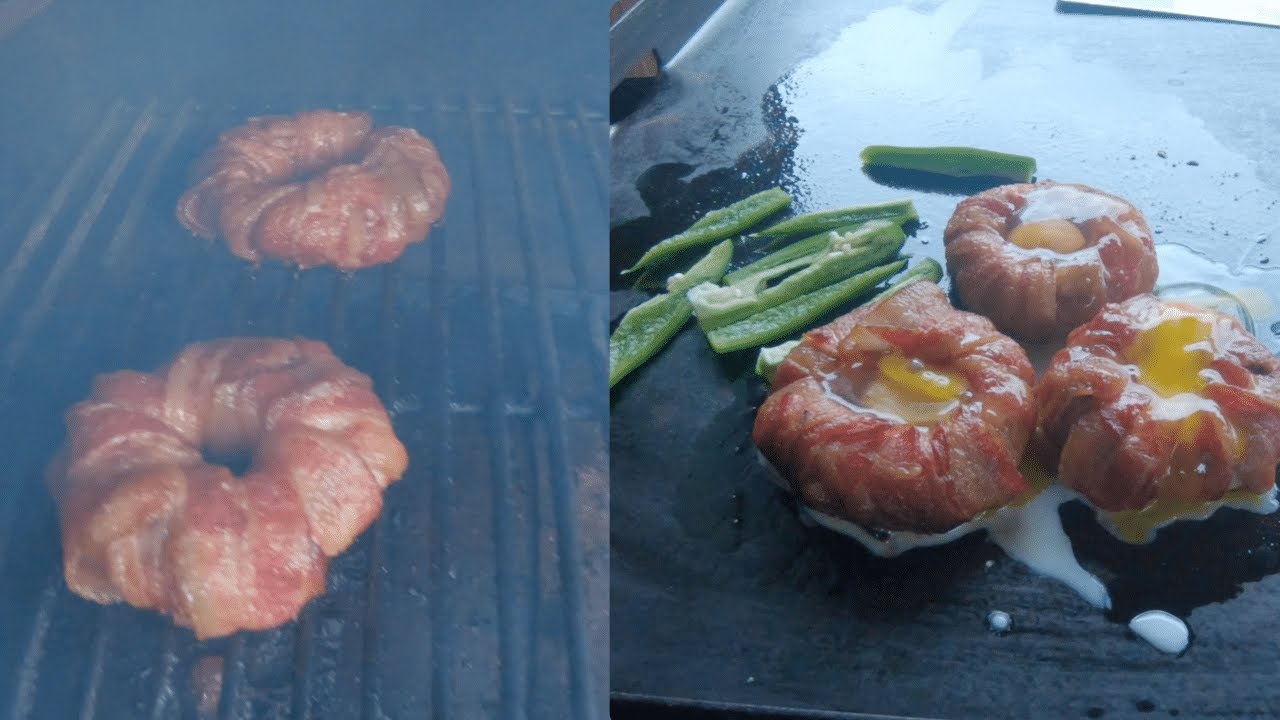 OnionWrapped Bacon Burger The Okie Smokin' Way! YouTube