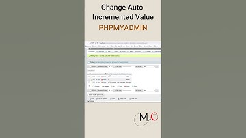 How to Change / Reset Auto Incremented Value of #mysql in #phpmyadmin  #shorts