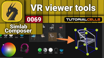 0069. VR viewer tools ( VR measurement , VR material , VR lights ) in simlab composer