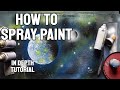 How to Spray Paint Art Tutorial using Department Store Spray Paint