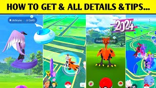 HOW TO GET GALARIAN BIRDS & DETAILS & TIPS AND TRICKS IN POKEMON GO 2024 IN HINDI BY POKEMONKAGURUG