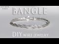 Braided bangle simple bangle easy bracelet diy ring wire wrap tutorial diy jewelry how to make