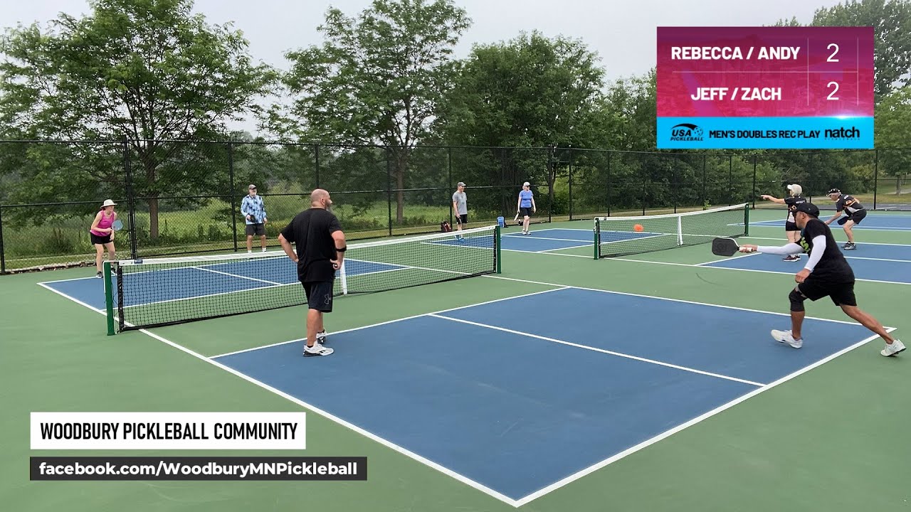 Pickleball Open Doubles Rec Play feat. Rebecca/Andy vs Jeff/Zach