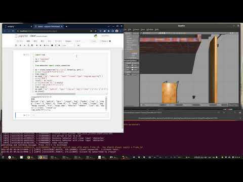 rosbridgeにjupyter notebookから生JSONを送りつけてロボットを動かしたときのメモ動画
