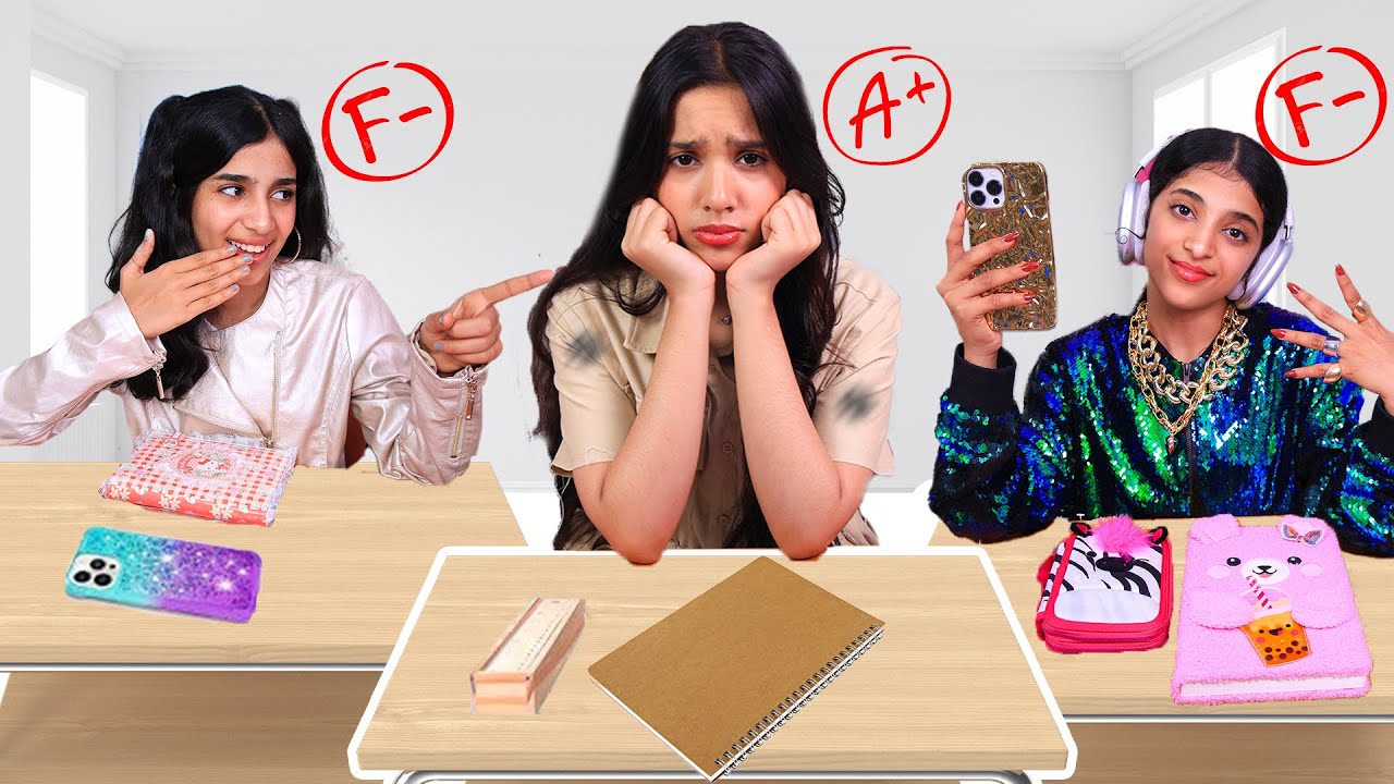 الطالبة فقيرة ضد الطالبة غنية في المدرسة ! شفا