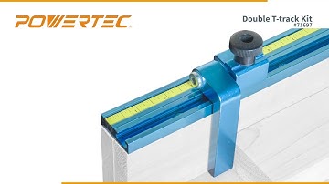 Double T-track Kit for DIY Table Saw Crosscut Sled, Table Saw Fence, and More Jigs #woodworking