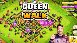 ? MI TOP 3 EJÉRCITOS DE CAMINATA DE LA REINA TH9 Ayuntamiento 9| Queen walk ? | Clash Of Clans