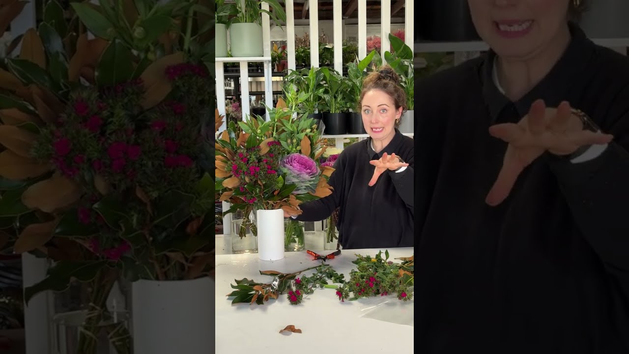 Make This Winter Arrangement with Purple Kale | Fig & Bloom Flower Club