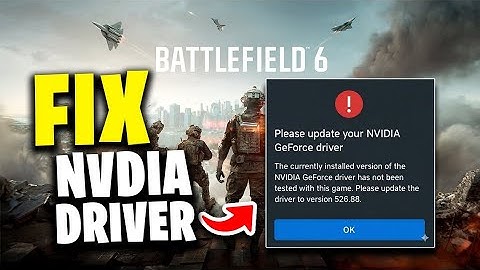 Herstel Battlefield REDSEC-fout. Werk uw NVIDIA GeForce-stuurprogramma bij. De vereiste versie is...