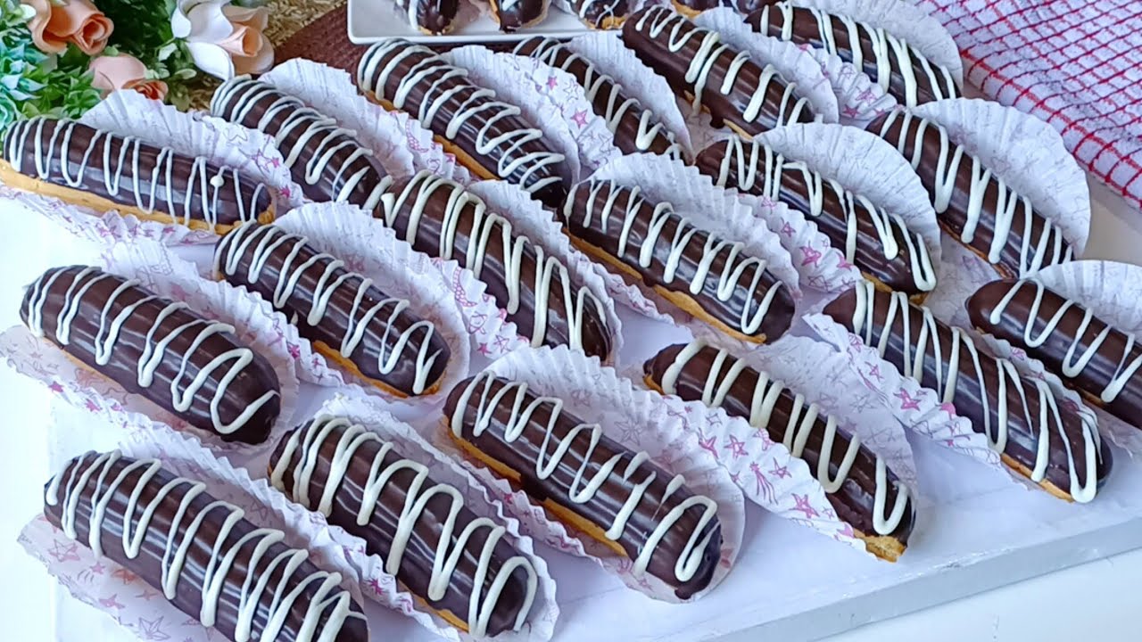 لحد أمته هتخافي تعمليه❗بأسرار اول مره تعرفيها❗جاتو الاكلير بمقادير مظبوطه وبطعم ينافس أكبر المحلات