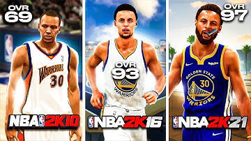 GREENING A HALF-COURT SHOT with STEPH CURRY on EVERY NBA 2K (NBA 2K10 - NBA 2K21)