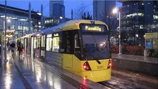 Trains Buses Trams In Manchester Salford - January 2016
