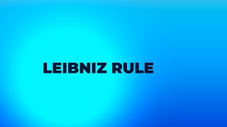 Leibniz rule نظرية ليبنز المشتقات النونية لحاصل ضرب دالتين