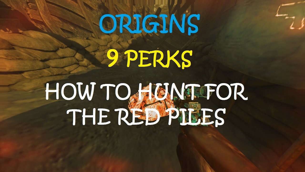 CoD:BO2 -Origins  9 Perks  "How to Hunt for the Red Piles"