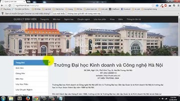 Web quản lý điểm sinh viên đại học