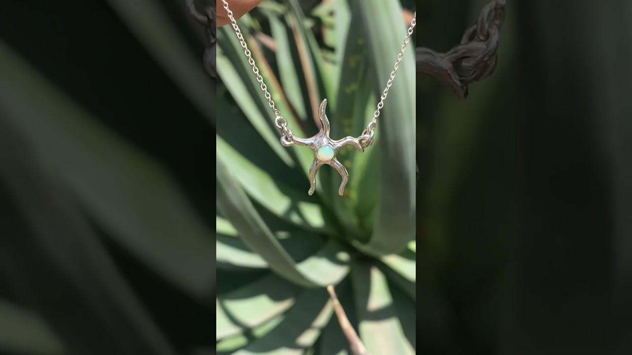 Opal Star Necklace