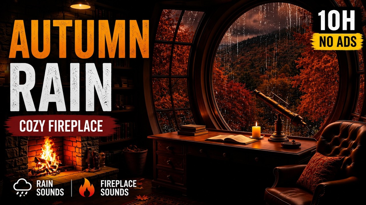 No Ads Cozy Autumn Hideaway Rain Sounds Crackling Fireplace For no-ads-cozy-autumn-hideaway-rain-sounds-crackling-fireplace-for