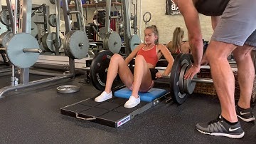 Barbell Hip Thrust Dropset