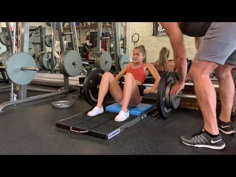 Barbell Hip Thrust Dropset