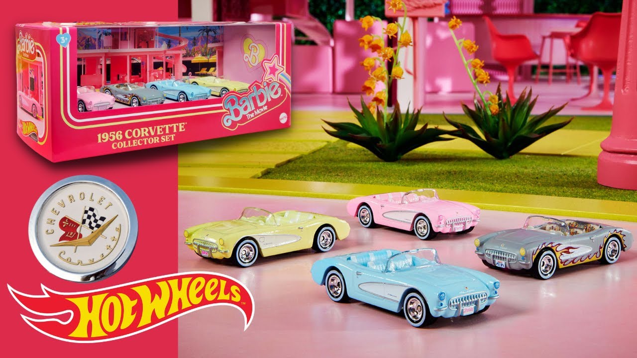 Hot Wheels Barbie O Filme 1956 Corvette (b) - Ícone De Hollywood Sobre Rodas