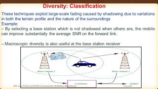 Lecture : 32 Introduction to diversity