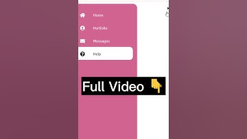 Responsive Sidebar Using HTML, CSS & Javascript #shorts #coding