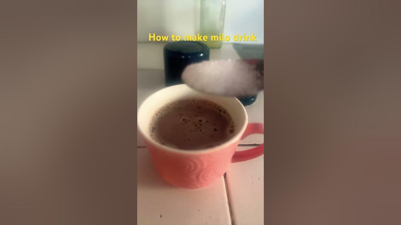 This is how to make milo drink😁 YouTube