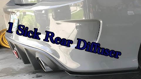 Ikon Motorsports rear diffuser w/light install