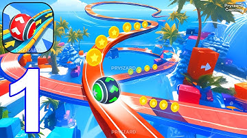 3D Super Rolling Ball Race - Gameplay Walkthrough Part 1 Level 1-18 - Android Gameplay