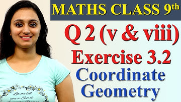 Q 2 (v & viii), Ex 3.2, Chapter 3 - Coordinate Geometry, Maths Class 9th, NCERT