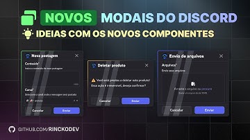 Agora você pode criar modais muito melhores no discord (Atualização) - discord.js v14