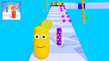 Juice Run Gameplay Walkthrough All Levels iOS,Android Mobile Game Noob & Pro #shorts