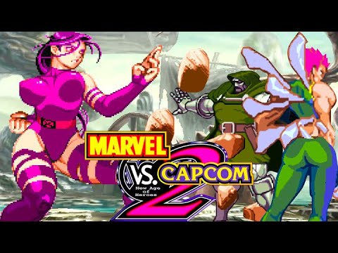 POR FIN VEO QUE ALGUIEN USA A MARRON EN MARVEL VS CAPCOM 2!!