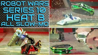 Heat B Series 10 - All Slow-Mo Replays - Robot Wars - 2017