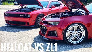 650 Horsepower Chevy Camaro ZL1 Owner Takes on Dodge Challenger Hellcat