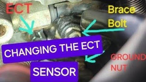 REPLACING ECT SENSOR ON CADILLAC DEVILLE 2003 NORTHSTAR (COOLANT TEMPERATURE SENSOR)