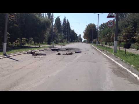 Шахтерск 31.07.2014 Разбитая Днепропетровская 25 рота ВДВ укропов.