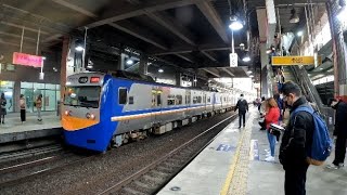 〈列車進出站集錦〉2153次EMU700型區間車桃園站開車離站
