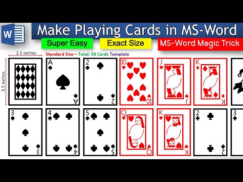 Playing Cards : Formatting & Templates - Print & Play