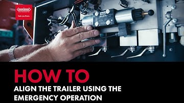 How to align the trailer using the emergency operation - Nooteboom Trailers