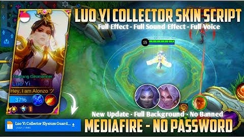 Luo Yi Collector Elysium Guardian Skin Script No Password MediaFire Full Effect Necrokeep Patch